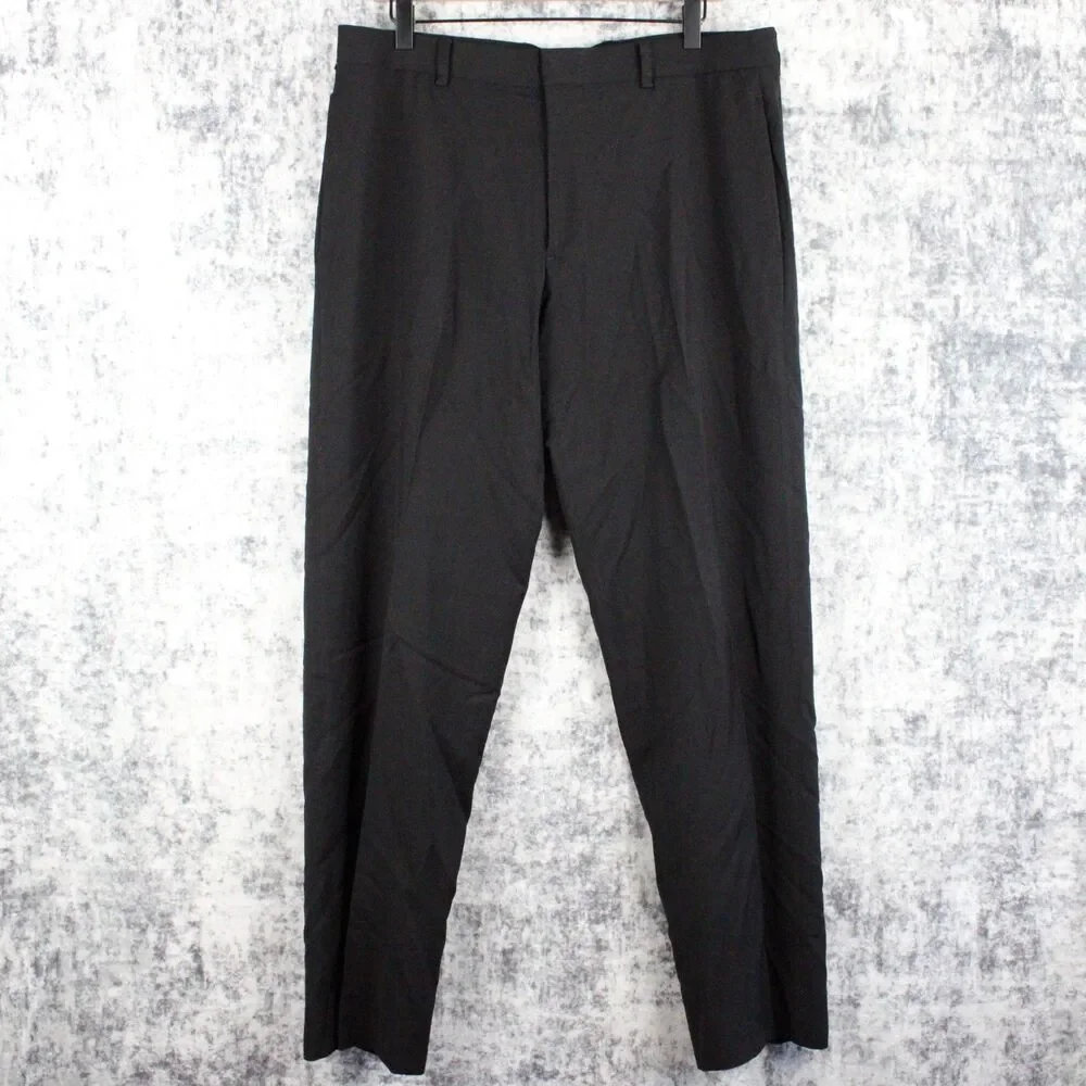 Banana Republic Lanificio Cerruti Pants Mens 34x31 Black Office Career Wool